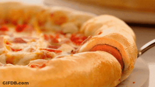 Pizza With Hot Dog GIF