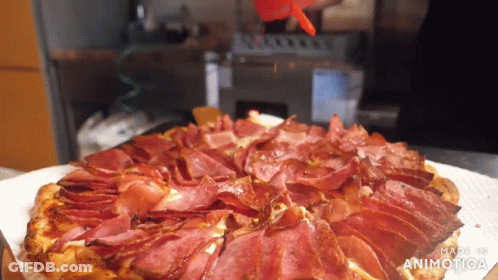 Pizza With Meat Made In Animatica GIF