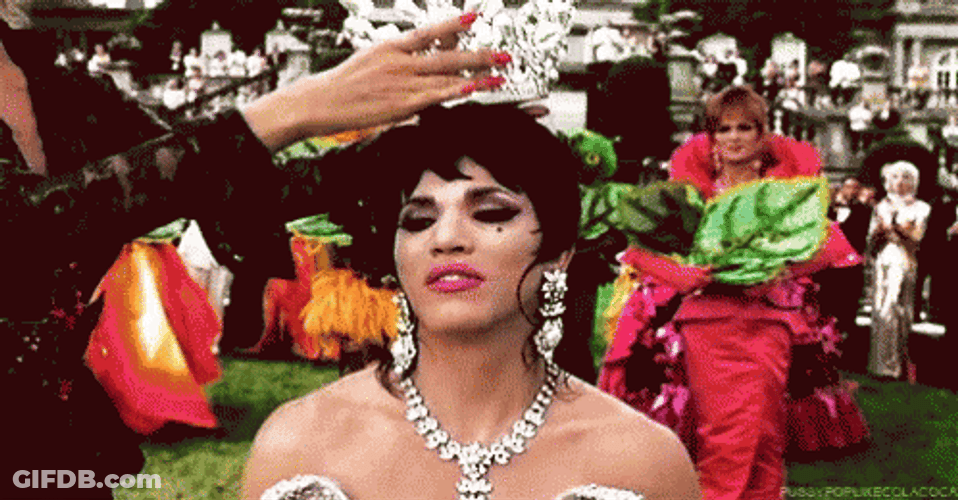 Placing Crown On Chi Chi Rodriguez Head GIF