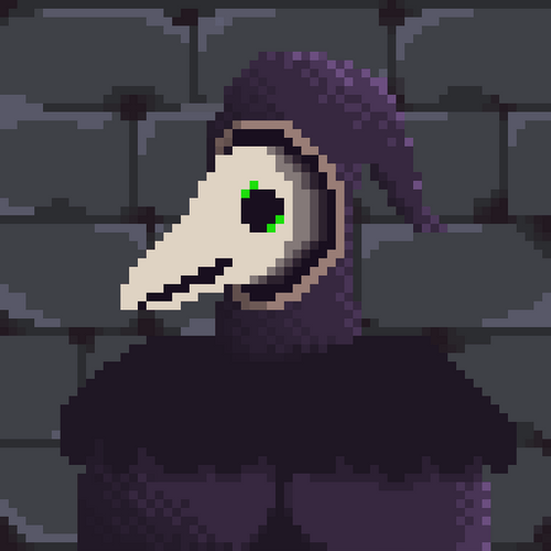 Plague Doctor Pixel Fantasy GIF
