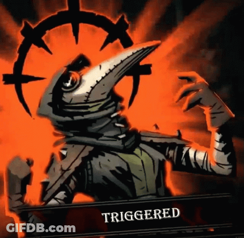 Plague Doctor Saying Triggered GIF