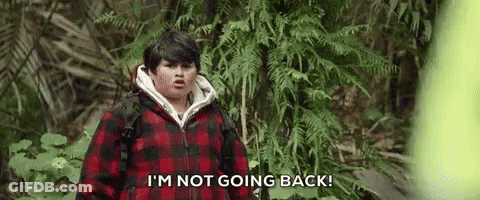 Plaid Jacket Boy Says I'm Not Going Back GIF
