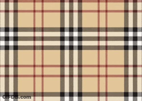 Plaid Pattern On Beige Background GIF