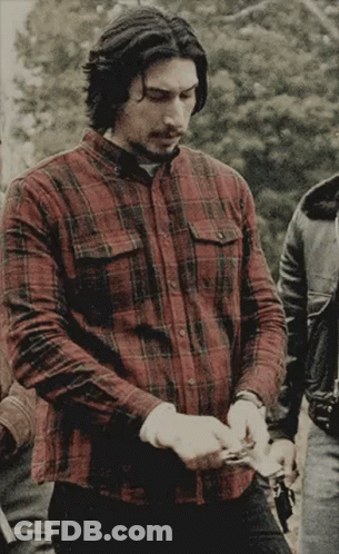 Plaid Shirt Man Next To Black Jacket Man GIF