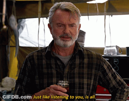 Plaid Shirt Man Saying Just Like Listening To You GIF