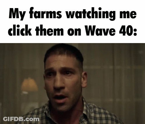 Plaid Shirt Man Says My Farms Watching Wave 40 GIF