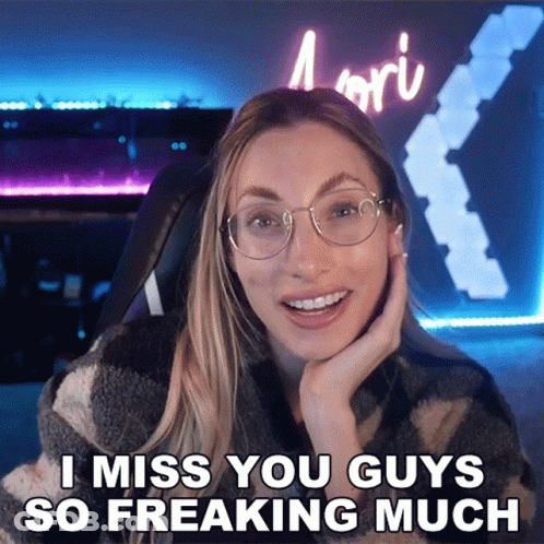 Plaid Shirt Woman With Glasses Missing You Guys GIF