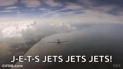 Plane Flying Over Water J-E-T-S Jets Jets Jets GIF