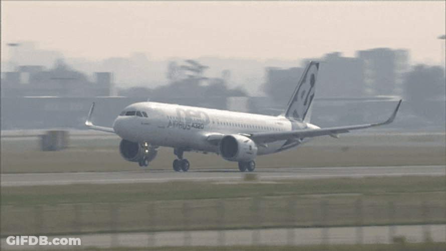 Plane Flying Take Off GIF