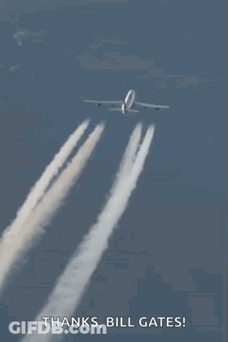 Plane Flying Thanks Bill Gates GIF