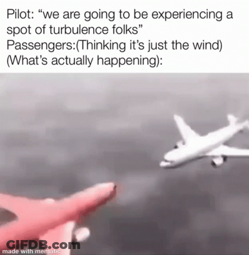 Plane Kiss Turbulence Meme Wind GIF