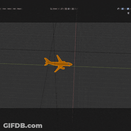 Plane Logo Design Making GIF