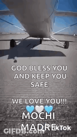 Plane Runway God Bless You We Love You GIF