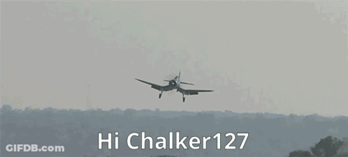 Plane Taking Off Saying Hi Chalker127 GIF