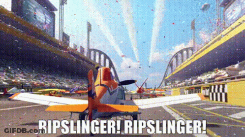 Plane With Ripslinger Rippslinger Text GIF