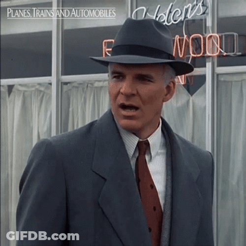 Planes Trains And Automobiles Shocked GIF