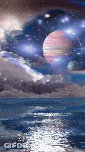 Planet In Galaxy GIF