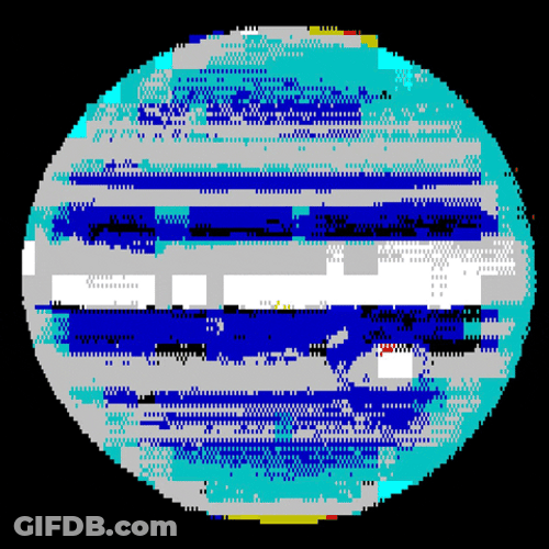 Planet Jupiter Glitch GIF