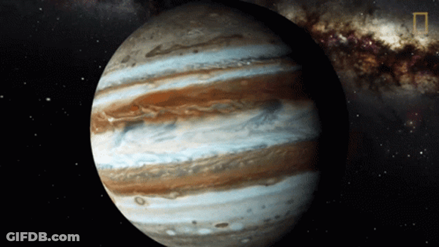 Planet Jupiter Rotating GIF