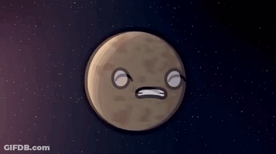 Planet Mercury Frantic Speeding Away Animation GIF