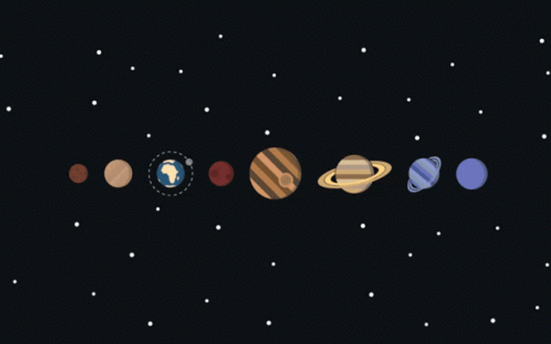 Planet Neptune In The Solar System GIF