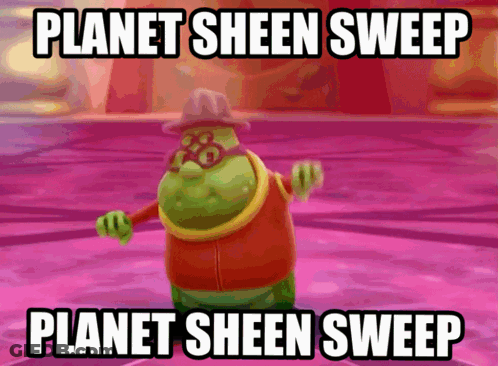 Planet Sheen Sweep Cartoon GIF