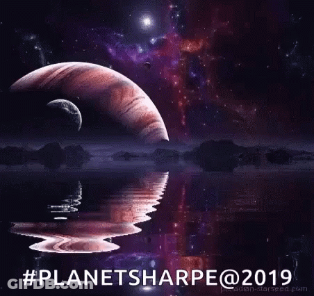 Planets In Space Planetsharpe@2019 GIF