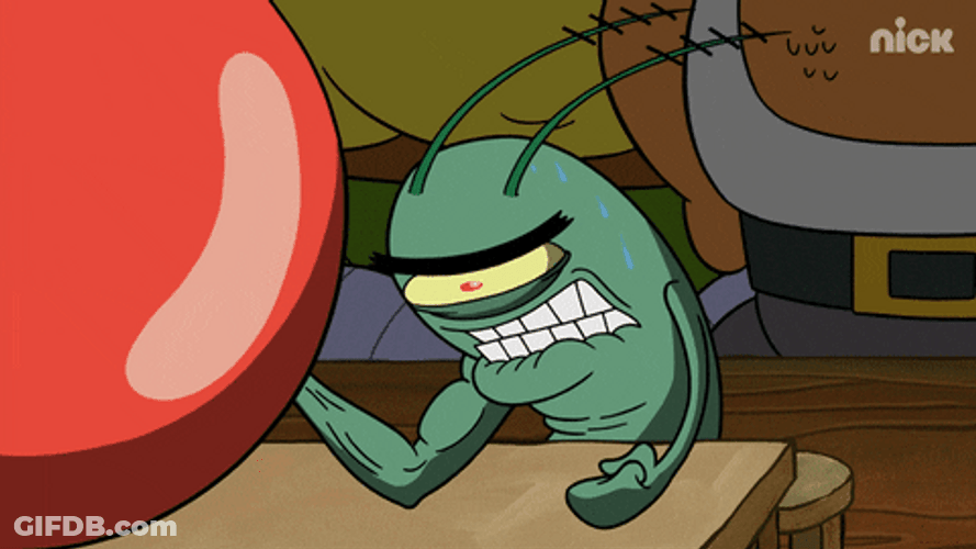 Plankton Arm Wrestling GIF