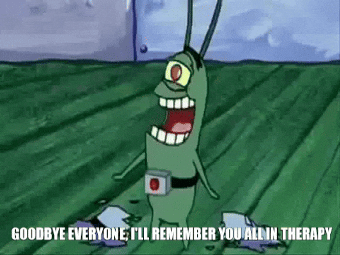 Plankton Bidding Farewell To Everyone GIF
