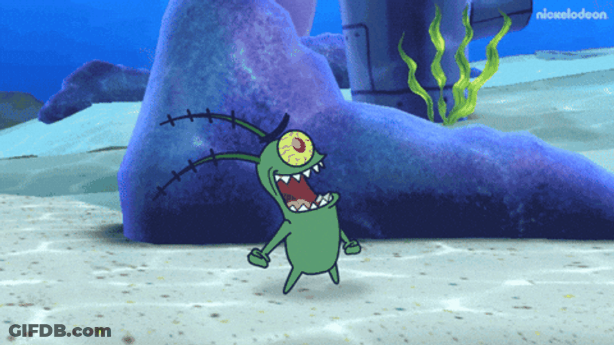 Plankton Evil Laugh GIF