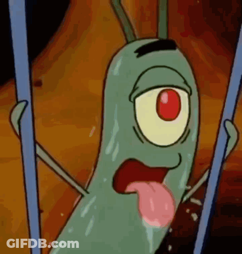 Plankton Sticking Tongue Out GIF
