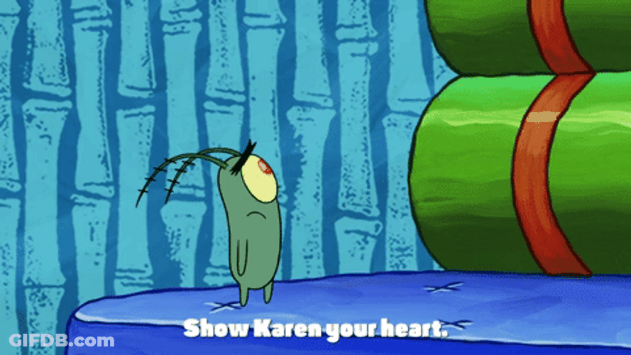 Plankton Talking To SpongeBob GIF
