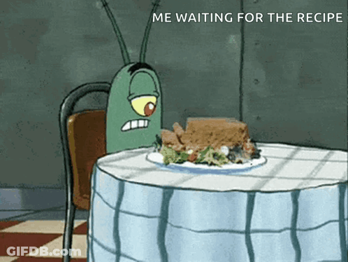Plankton Waiting For Recipe GIF