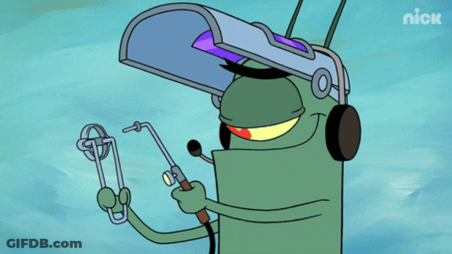 Plankton With A Blowtorch GIF