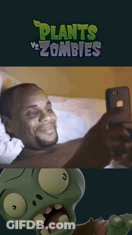 Plants Vs Zombies Man Taking Selfie GIF