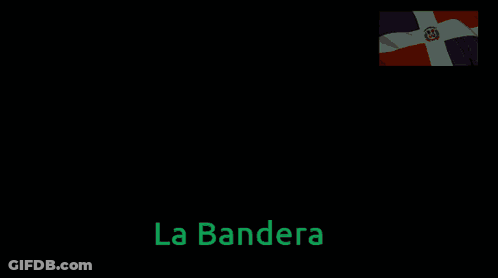 Plate Of Food Saying La Bandera GIF