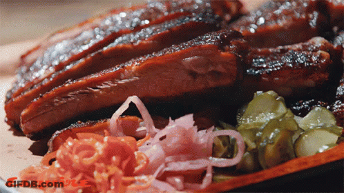 Plate Of Food With Esquire GIF