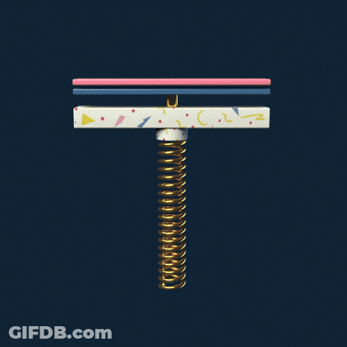 Platform With Spring Under Boing GIF