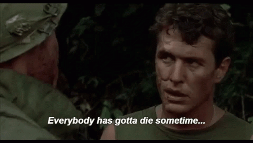Platoon Everybody Gotta Die Sometime GIF