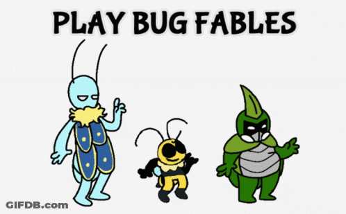 Play Bug Fables Poster With Cartoon Characters GIF