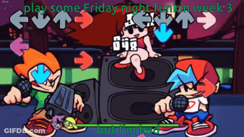 Play Some Friday Night Funkin Week 3 Video Game GIF
