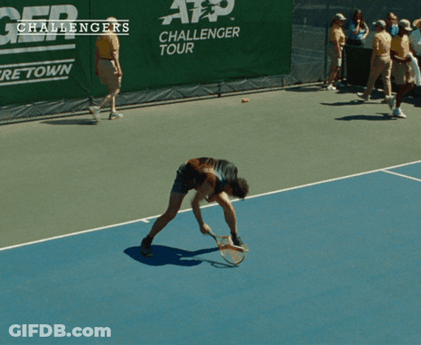 Player Breaking The Tennis Racket GIF