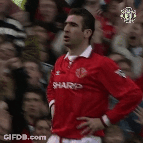 Player Eric Cantona Hands On Hips GIF