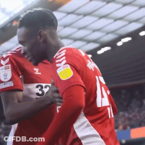 Player Number 32 Hugging Another Player GIF