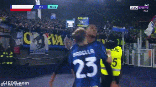 Player Number 45 Hugging Another Player GIF