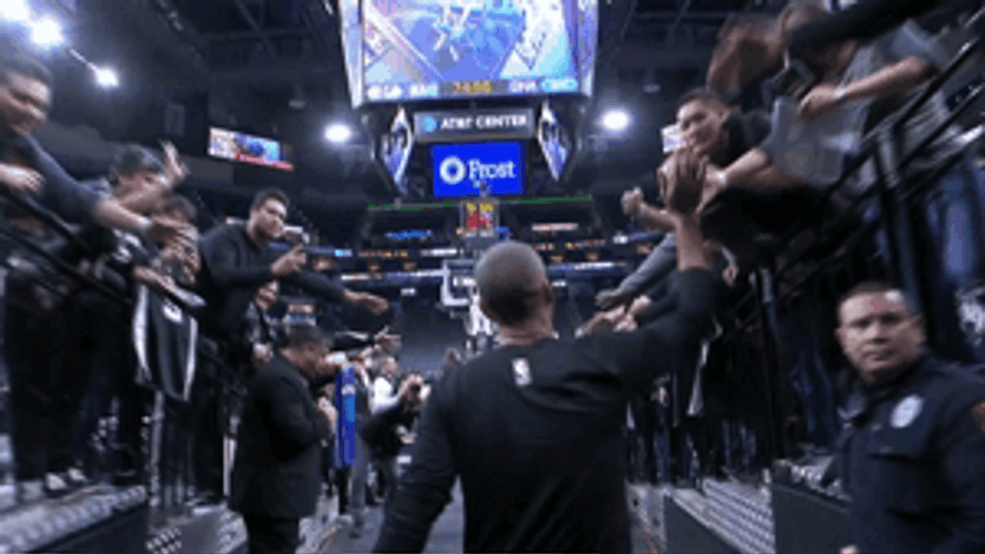 Player Tony Parker High Five GIF