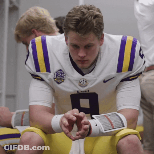 Player Under Ed Orgeron Thinking GIF