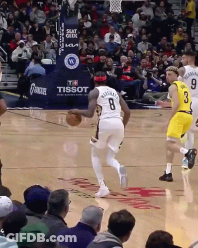 Player With Number 8 Jersey GIF