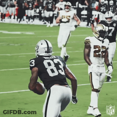 Player With Number 83 Jersey GIF