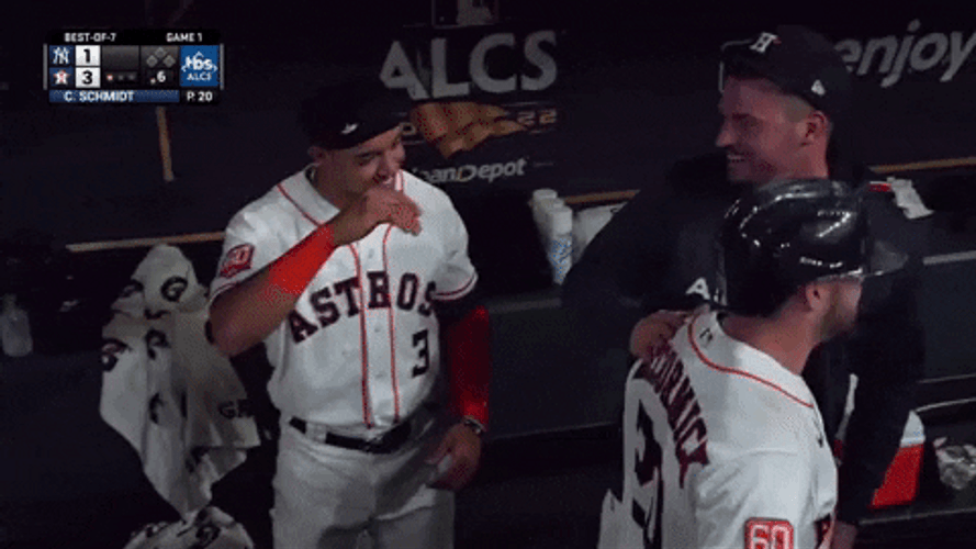 Players Sudden Chest Bump GIF